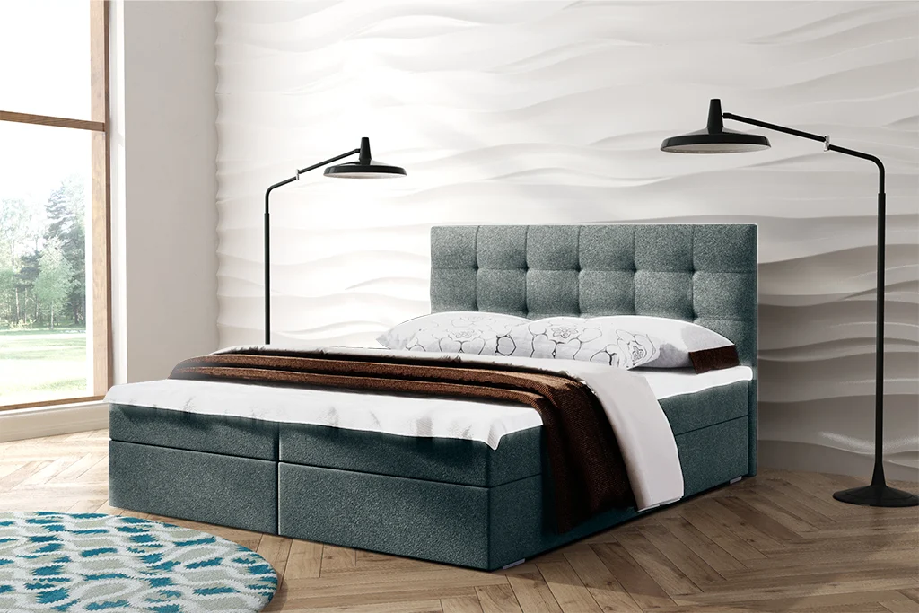 Bed-52-lux-05 Lozko 52 Boxspring ágy