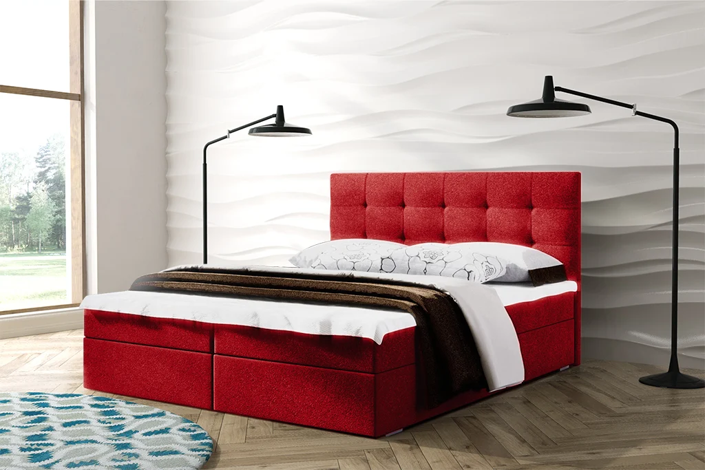 Bed-52-lux-14 Lozko 52 Boxspring ágy