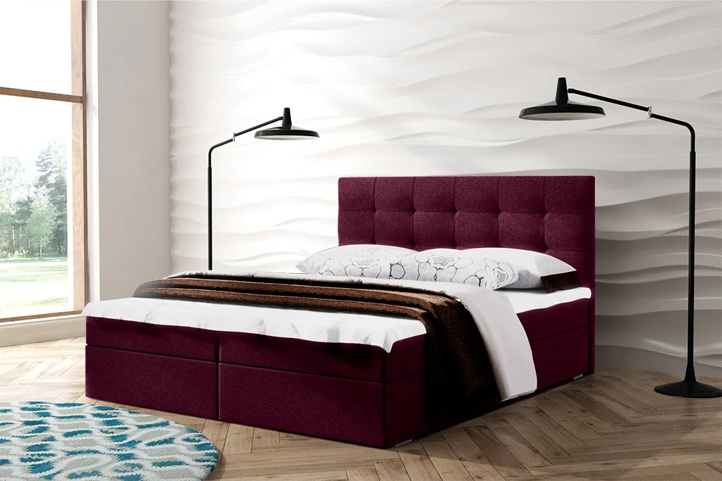 Bed-52-lux-17 Lozko 52 Boxspring ágy