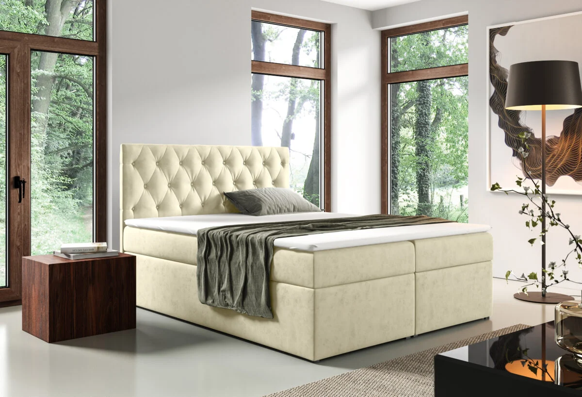 Bed-56-Monolith-02 minta Lozko 56 Boxspring ágy