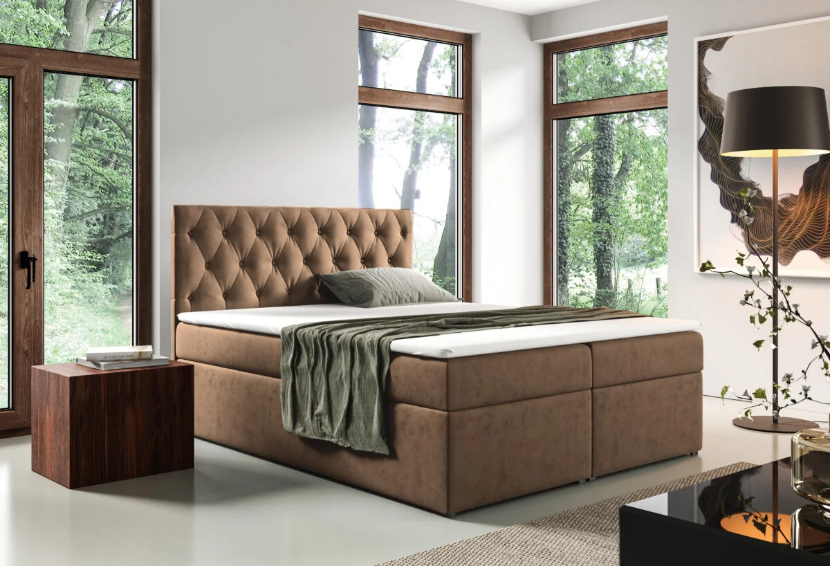 Bed-56-Monolith-09 minta Lozko 56 Boxspring ágy
