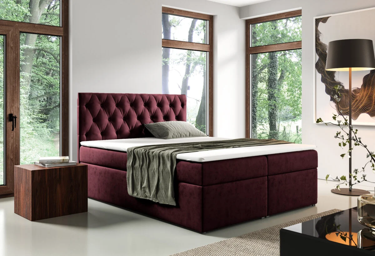 Bed-56-Monolith-69 minta Lozko 56 Boxspring ágy