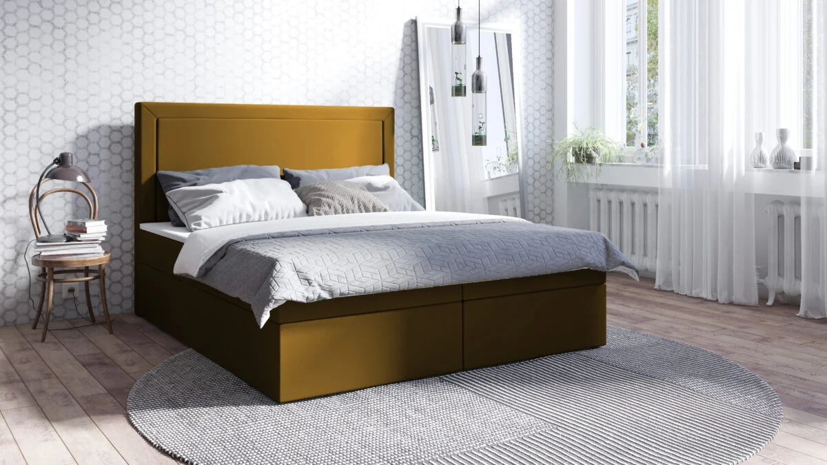 Bed-63-4 Lozko 63 Boxspring ágy