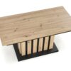 BARETTI dohányzóasztal artisan tölgy/fekete