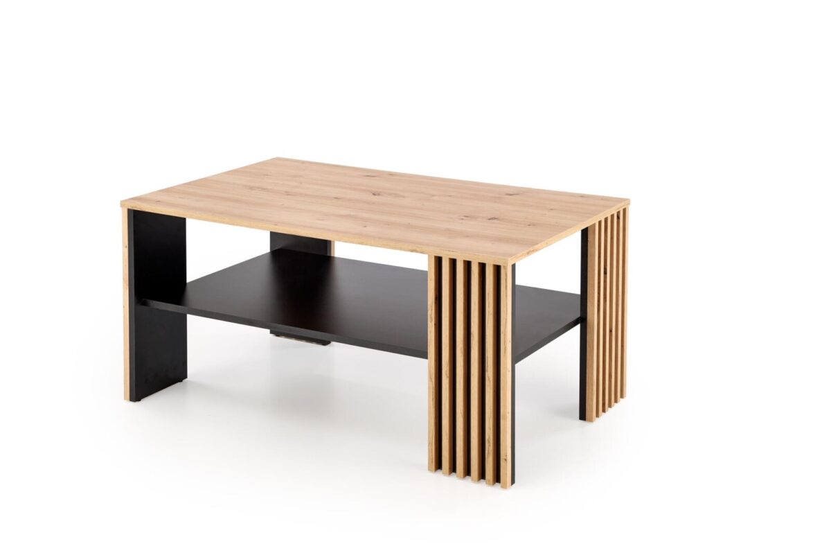 FEMINA dohányzóasztal artisan tölgy/fekete