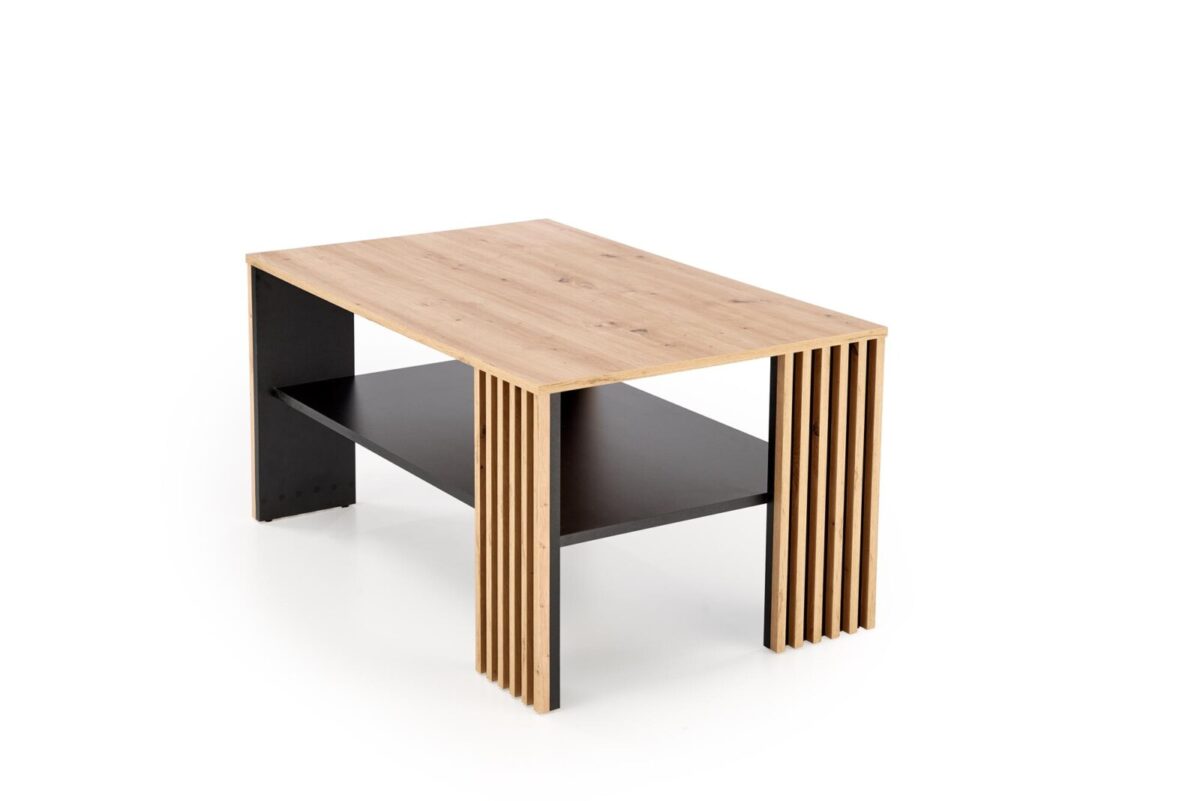 FEMINA dohányzóasztal artisan tölgy/fekete