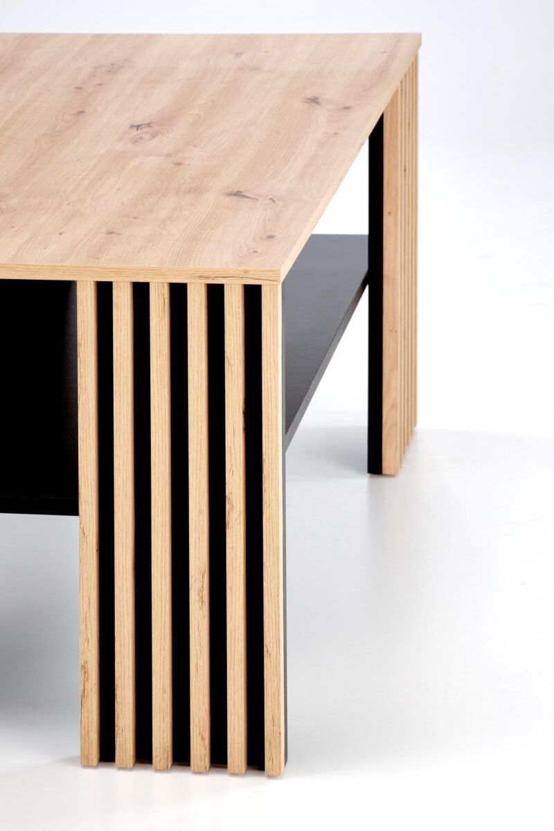 FEMINA dohányzóasztal artisan tölgy/fekete