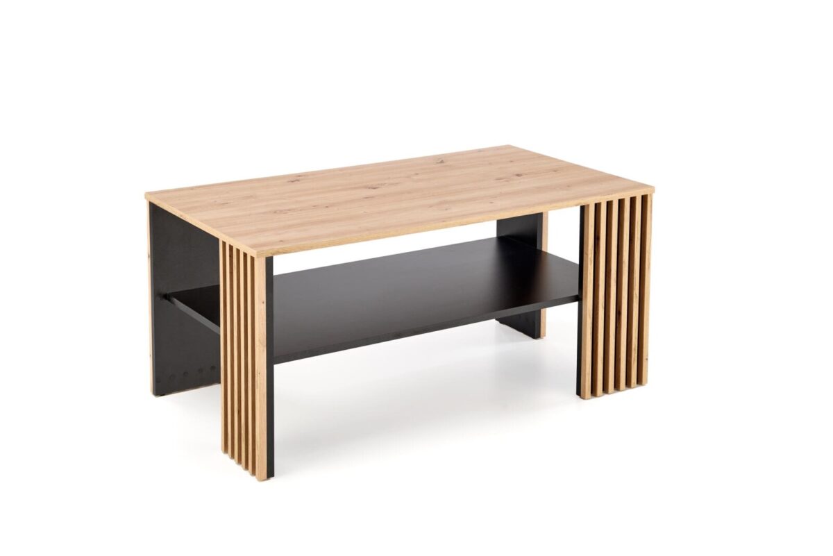 FEMINA dohányzóasztal artisan tölgy/fekete