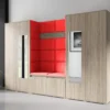 MIRA 10-es kárpitozott előszobafal, élénk színekben