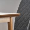 BARRET bővíthető étkezőasztal, téglalap alakú fehér/tölgy