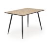 BERTO asztal, téglalap alakú természetes tölgy/fekete