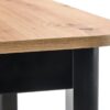 FLORIAN bővíthető étkezőasztal, téglalap alakú artisan tölgy/fekete