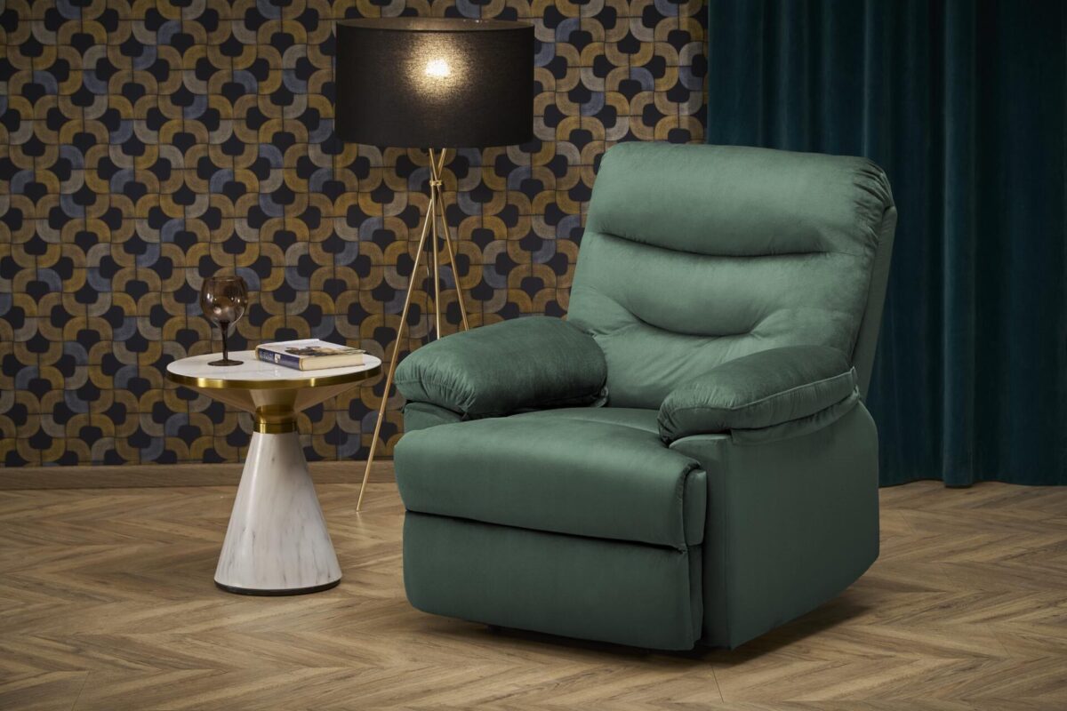DRAGER relax fotel sötétzöld