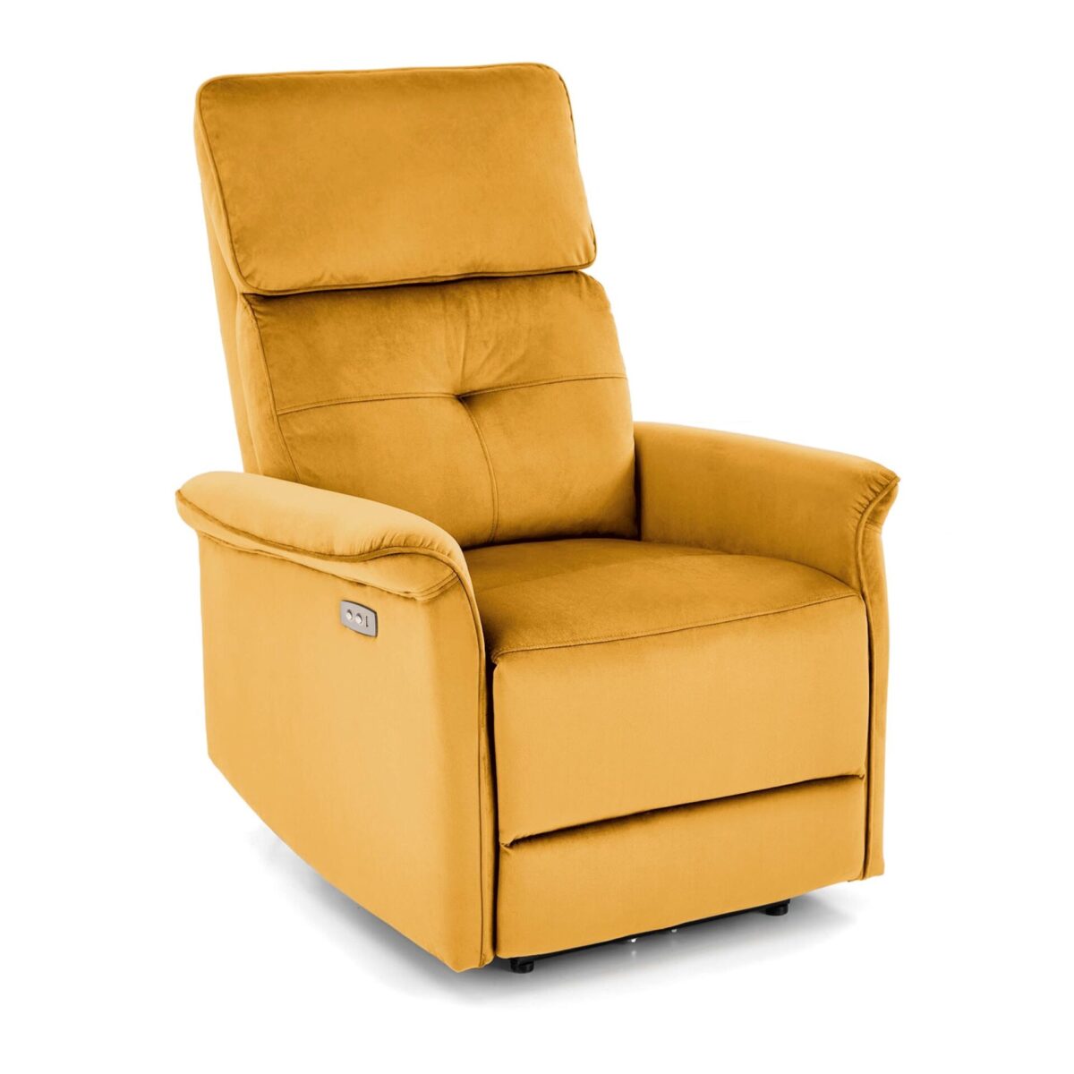 SEMIR elektromos relax fotel mustársárga