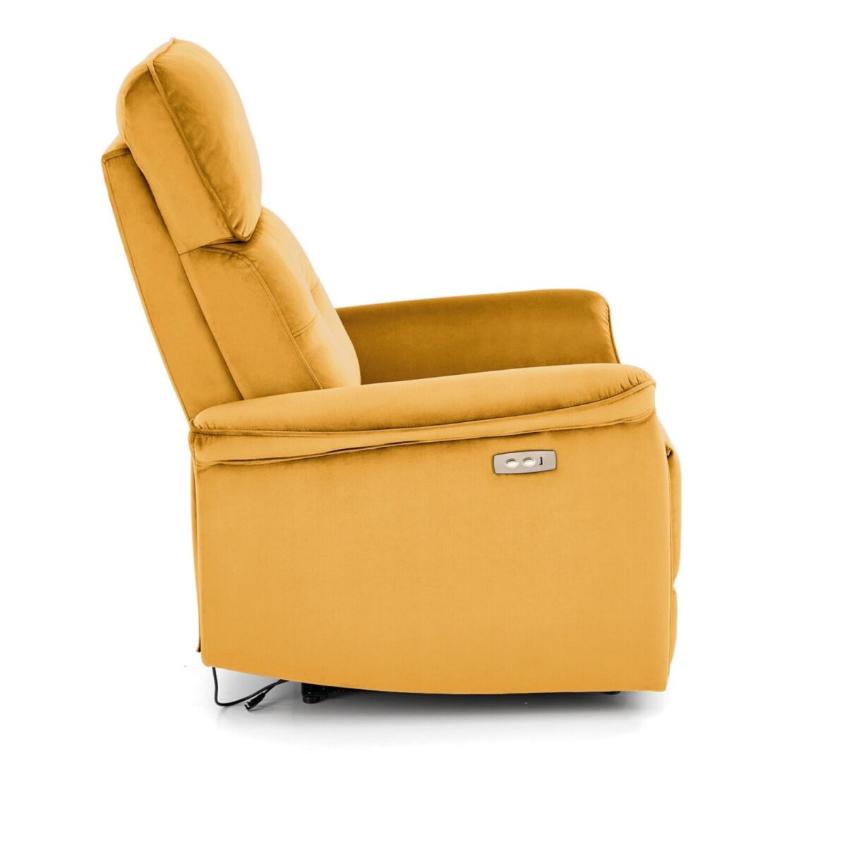 SEMIR elektromos relax fotel mustársárga