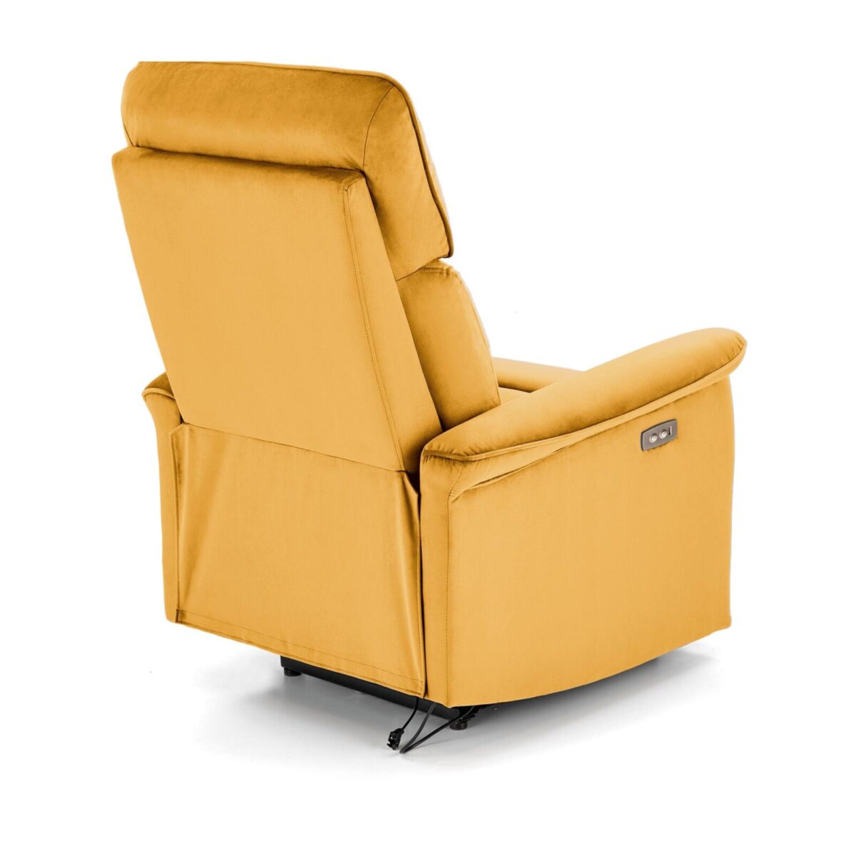 SEMIR elektromos relax fotel mustársárga