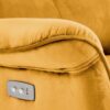 SEMIR elektromos relax fotel mustársárga